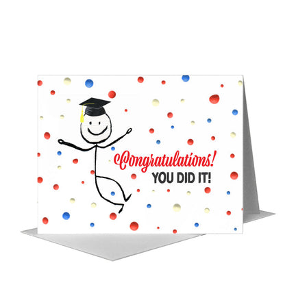 Stick Figures, Greeting Card (#8047RB), A2 Card Front, www.printedcanvas.com