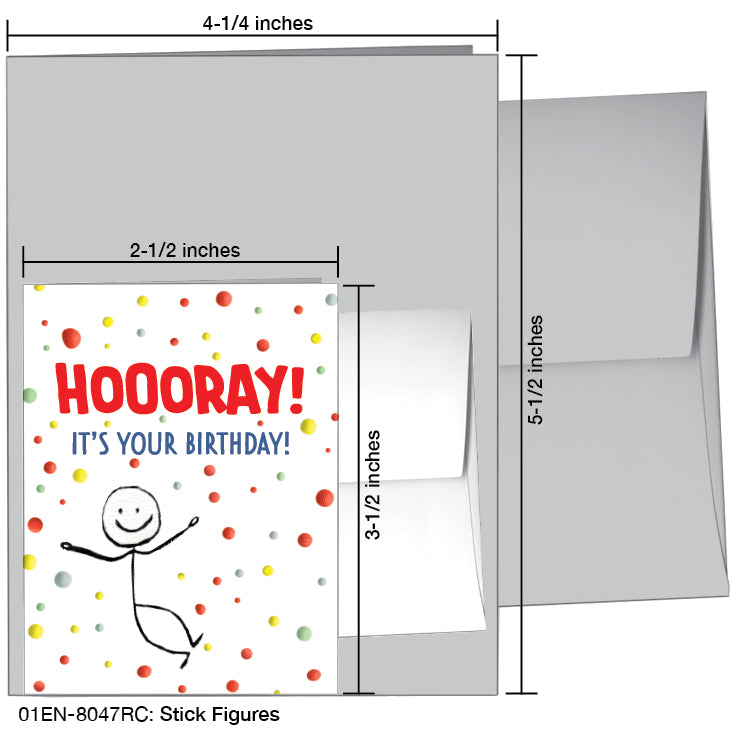 Stick Figures, Greeting Card (#8047RC)