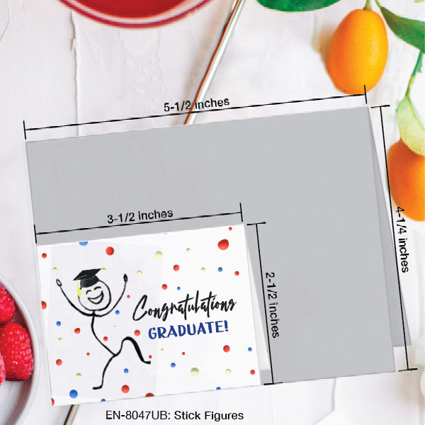 Stick Figures, Greeting Card (8047UB), Enclosure, www.printedcanvas.com