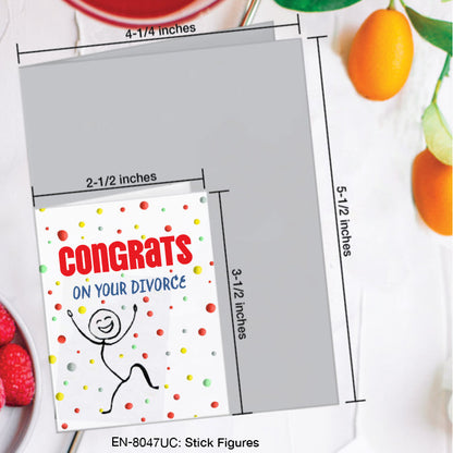 Stick Figures, Greeting Card (#8047UC)