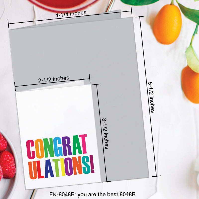 You Are the Best, Greeting Card (8048B), Enclosure, www.printedcanvas.com