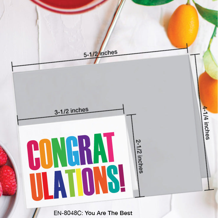 You Are the Best, Greeting Card (8048C), Enclosure, www.printedcanvas.com