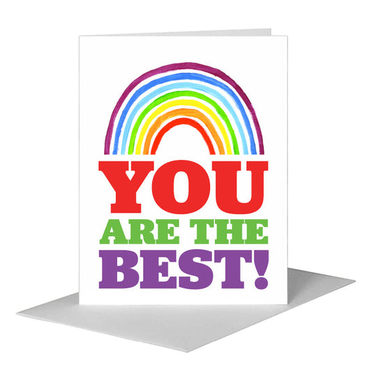 You Are the Best, Greeting Card (#8048A) A2 Card Front, www.printedcanvas.com