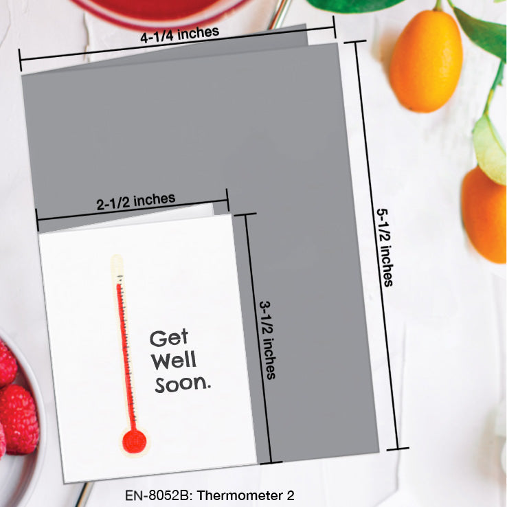 Thermometer 2, Greeting Card (8052B), Enclosure, www.printedcanvas.com
