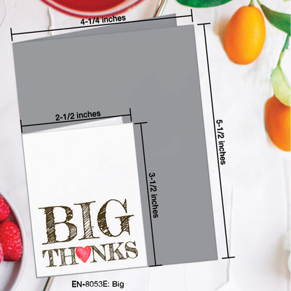 Big, Greeting Card (8053E), Enclosure Card, www.printedcanvas.com