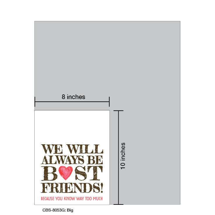 Big, Card Board (8053G), 8x10 Poster Board, www.printedcanvas.com