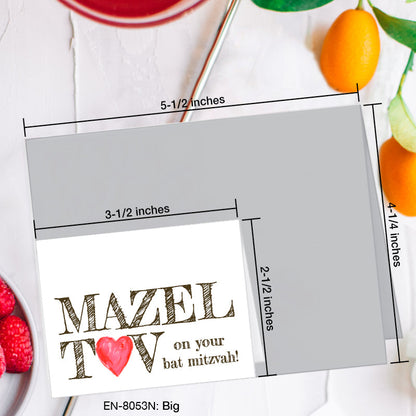 Big, Greeting Card (8053N), Enclosure, www.printedcanvas.com
