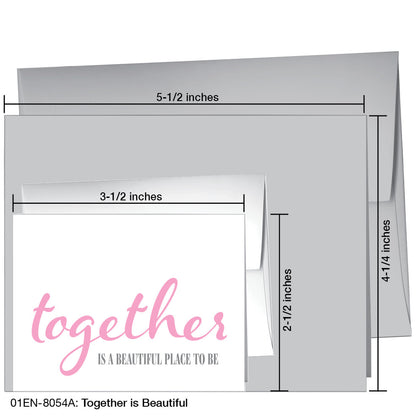 Together is Beautiful, Greeting Card (#8054A), Enclosure, www.printedcanvas.com