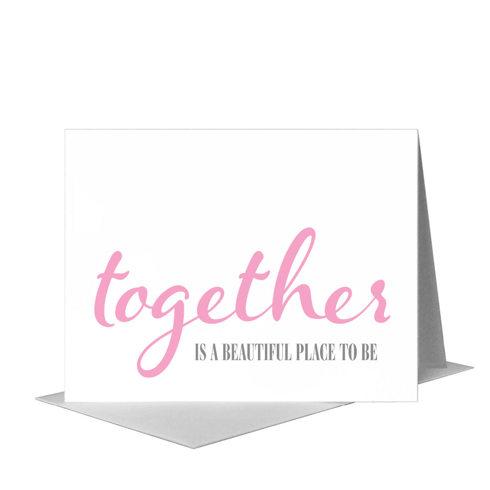 Together is Beautiful, Greeting Card (#8054A), A2 Card Front, www.printedcanvas.com