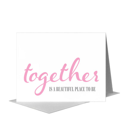 Together is Beautiful, Greeting Card (#8054A), A2 Card Front, www.printedcanvas.com