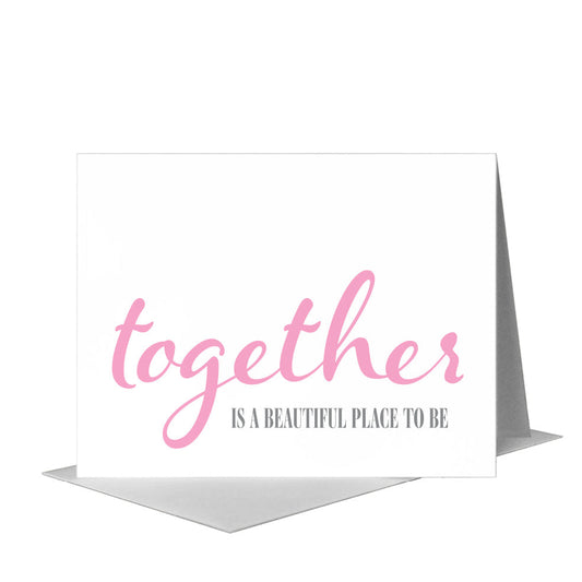 Together is Beautiful, Greeting Card (#8054A) A2 Card Front, www.printedcanvas.com