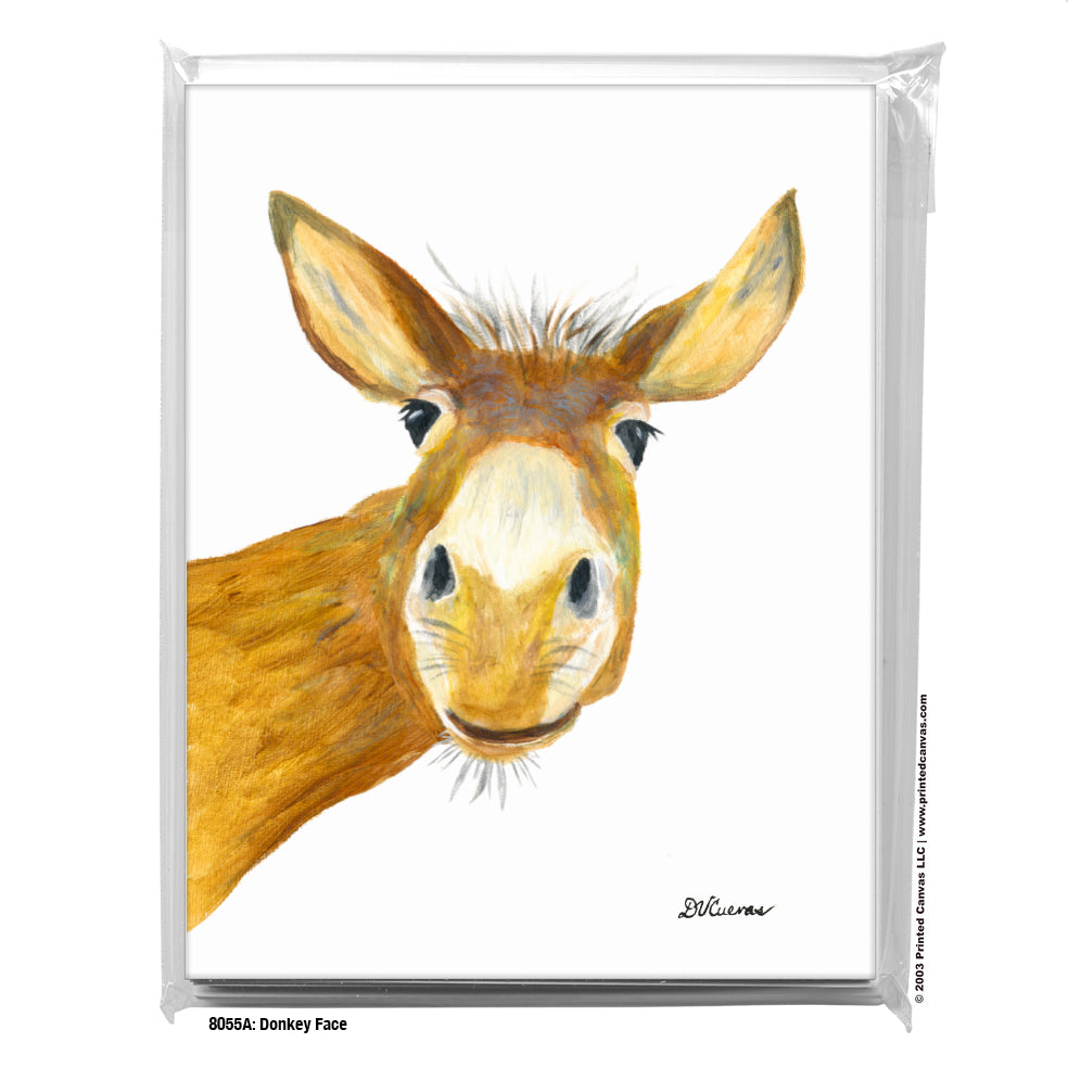 Donkey Face, Greeting Card (#8055A)