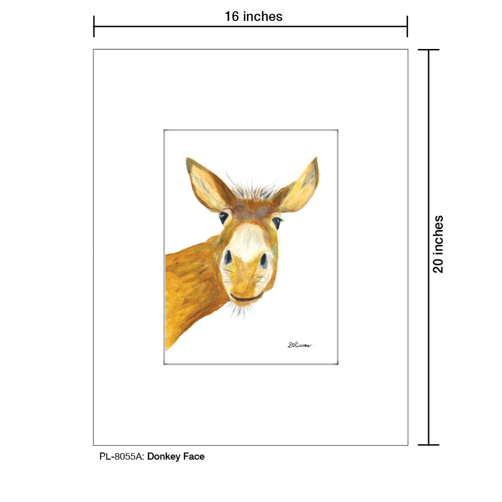 Donkey Face, Print (#8055A)