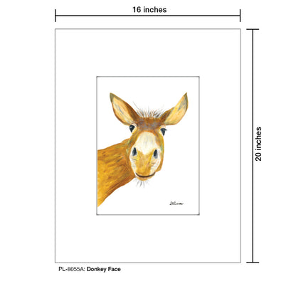 Donkey Face, Print (#8055A)