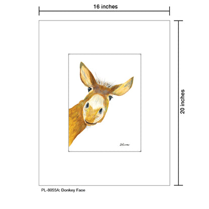 Donkey Face, Print (#8055A)