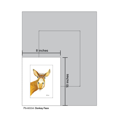 Donkey Face, Print (#8055A)
