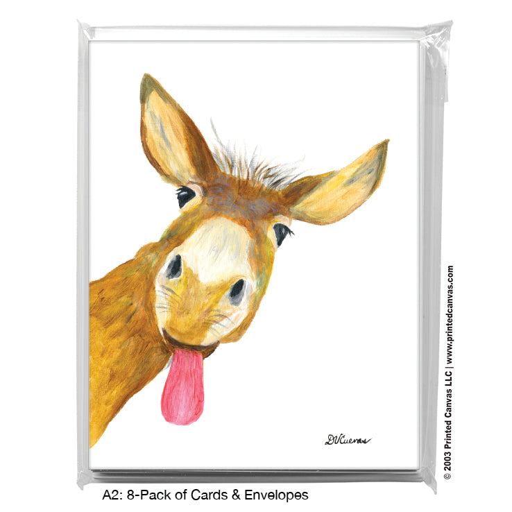Donkey Face, Greeting Card (#8055C)