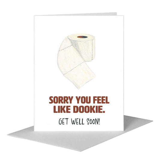 Toilet Paper Roll Upright, Greeting Card (#8058P) A2 Card Front, www.printedcanvas.com