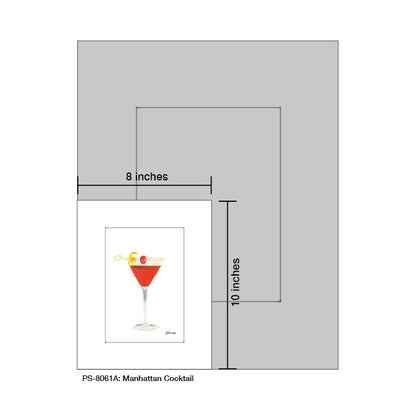 Manhattan Cocktail, Print (#8061A)