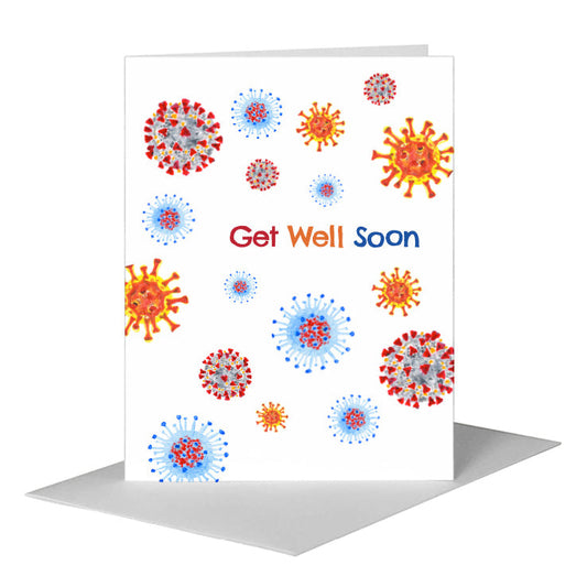 Viruses, Greeting Card (#8062B) A2 Card Front, www.printedcanvas.com
