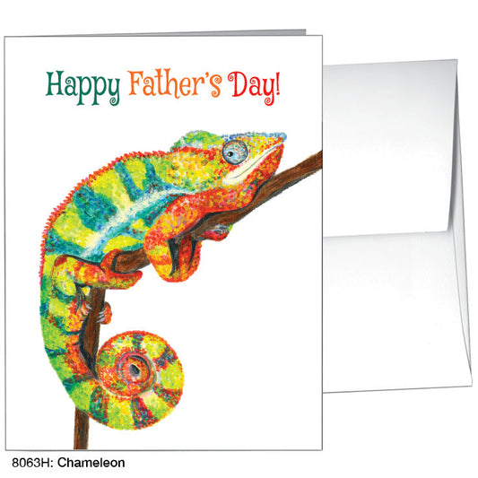 Chameleon, Greeting Card (8063H), A2 Card Front, www.printedcanvas.com
