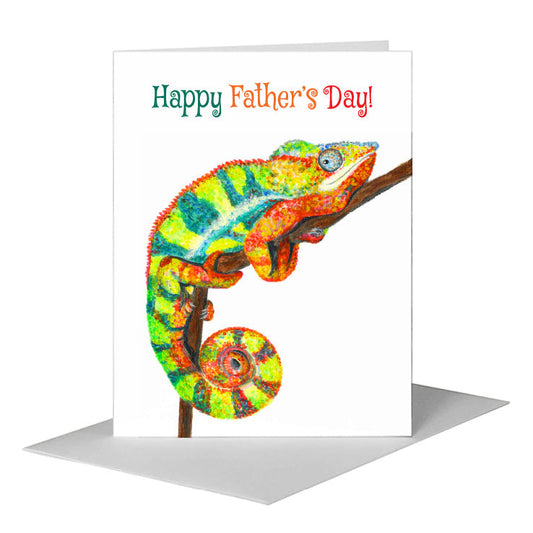 Chameleon, Greeting Card (#8063H) A2 Card Front, www.printedcanvas.com
