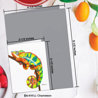 Chameleon, Greeting Card (8063J), Enclosure Card, www.printedcanvas.com