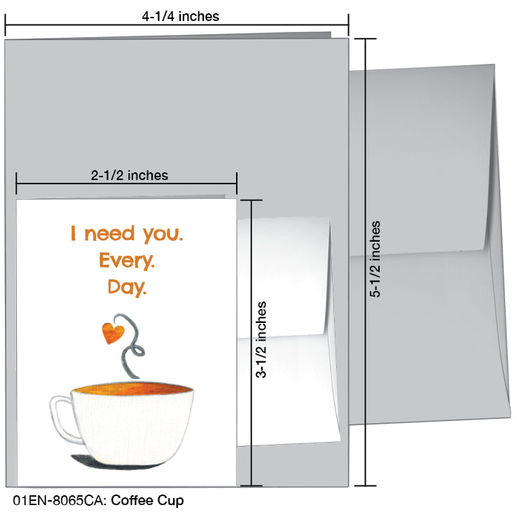 Coffee Cup, Greeting Card (8065CA)