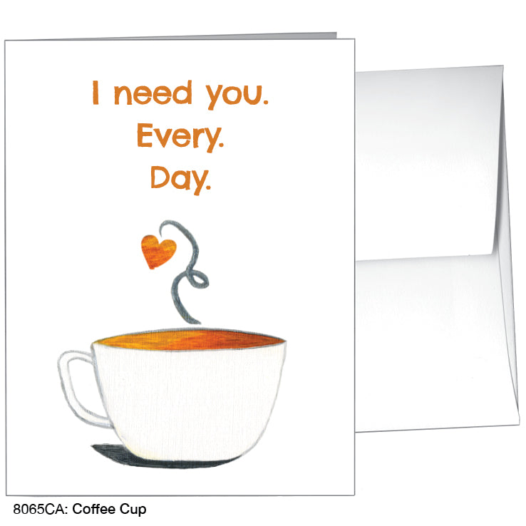 Coffee Cup, Greeting Card (8065CA), A2 Card, www.printedcanvas.com