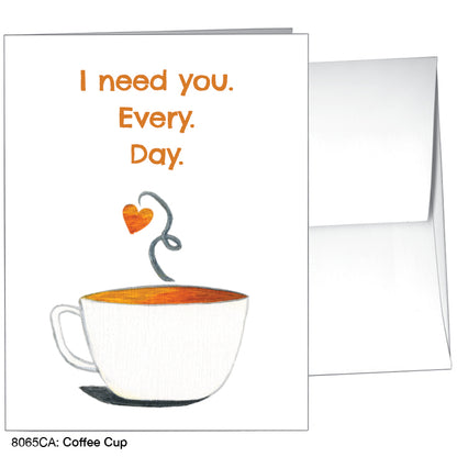 Coffee Cup, Greeting Card (8065CA), A2 Card, www.printedcanvas.com