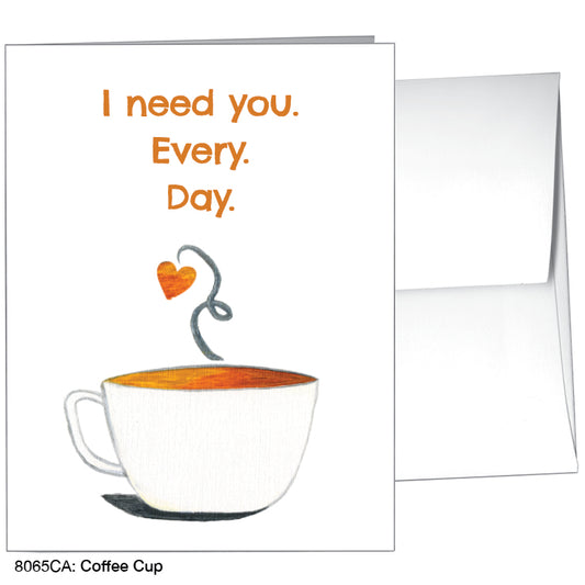 Coffee Cup, Greeting Card (8065CA), A2 Card, www.printedcanvas.com