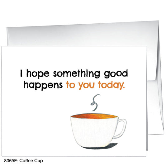 Coffee Cup, Greeting Card (8065E), A2 Card Front, www.printedcanvas.com