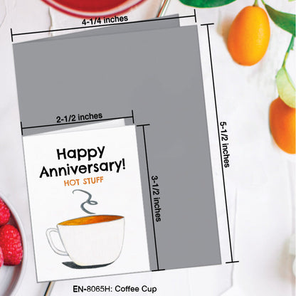 Coffee Cup, Greeting Card (8065H), Enclosure, www.printedcanvas.com