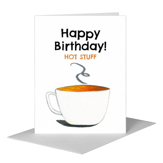 Coffee Cup, Greeting Card (#8065J) A2 Card Front, www.printedcanvas.com