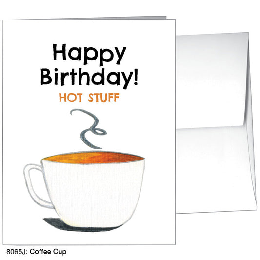 Coffee Cup, Greeting Card (8065J), A2 Card, www.printedcanvas.com
