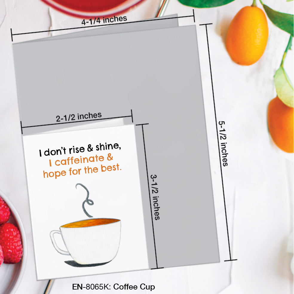 Coffee Cup, Greeting Card (#8065K)