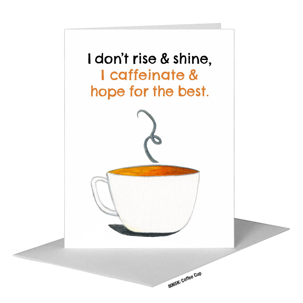 Coffee Cup, Greeting Card (#8065K)