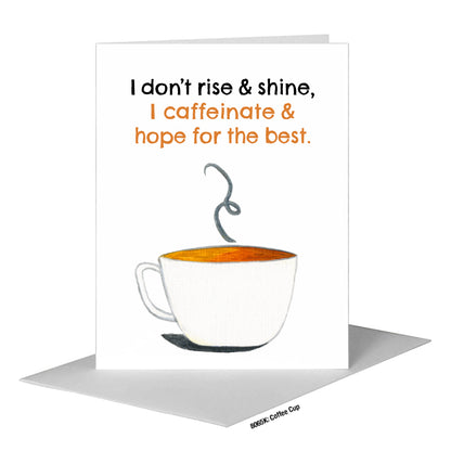 Coffee Cup, Greeting Card (#8065K)