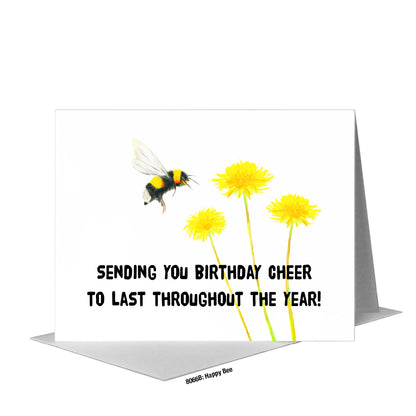 Happy Bee, Greeting Card (#8066B)