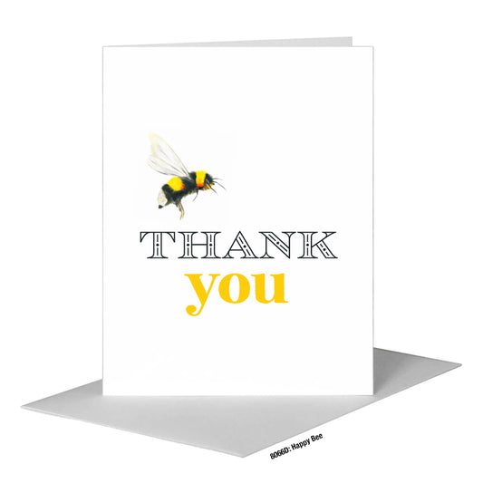 Happy Bee, Greeting Card (#8066D)