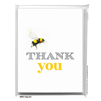 Happy Bee, Greeting Card (#8066D)