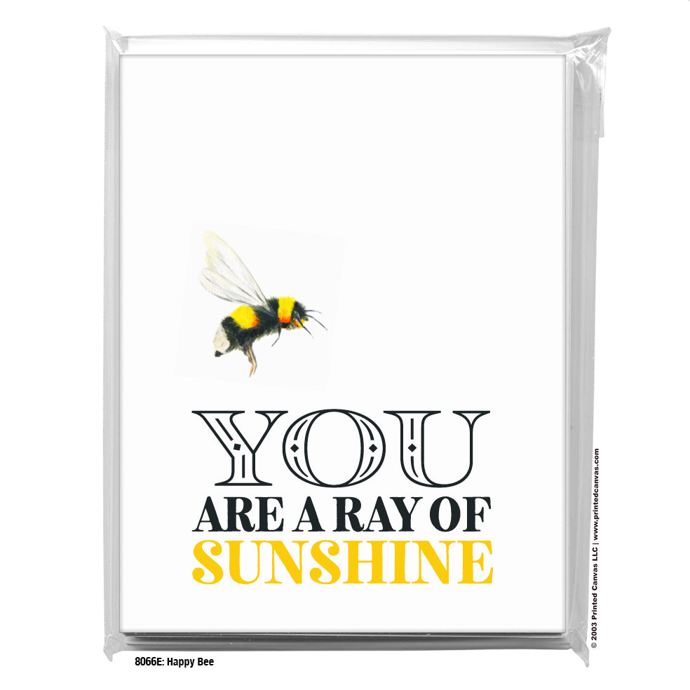 Happy Bee, Greeting Card (#8066E)