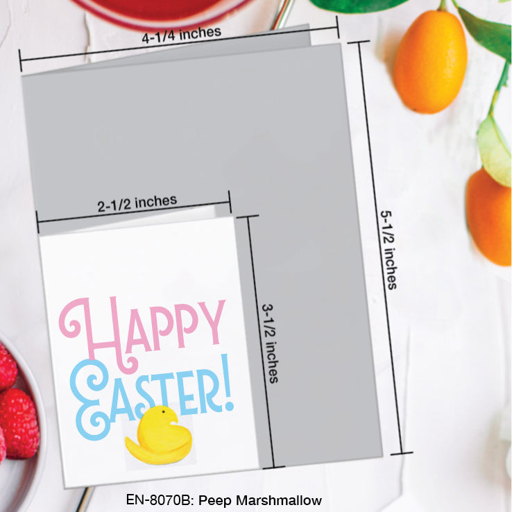 Peep Mashmallow, Greeting Card (#8070B)