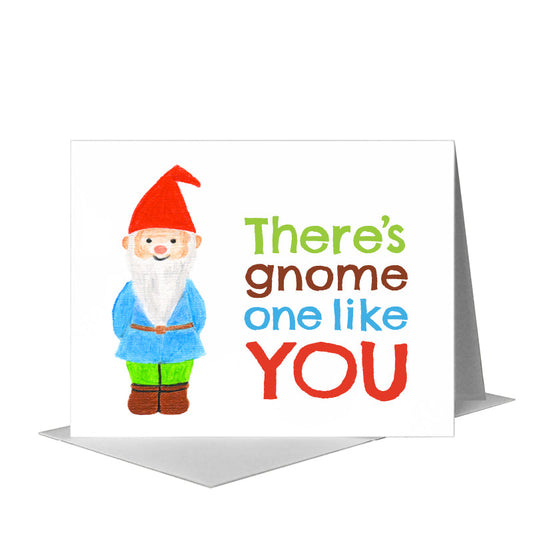 Gnome, Greeting Card (#8075A) A2 Card Front, www.printedcanvas.com