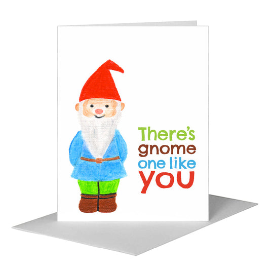 Gnome, Greeting Card (#8075F) A2 Card Front, www.printedcanvas.com