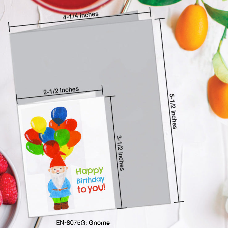 Gnome, Greeting Card (8075G), Enclosure, www.printedcanvas.com