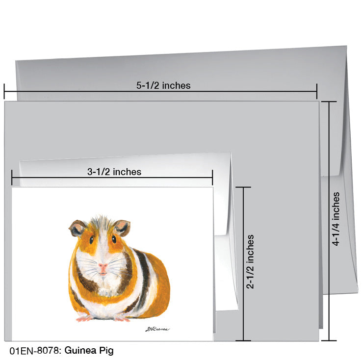 Guinea Pig, Greeting Card (8078C), Enclosure Card, www.printedcanvas.com