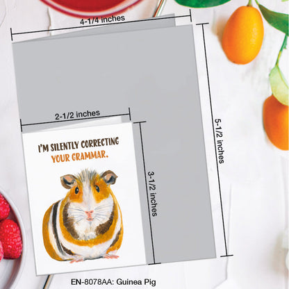 Guinea Pig, Greeting Card (8078AA), Enclosure, www.printedcanvas.com