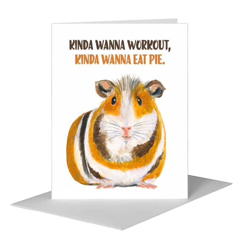Guinea Pig, Greeting Card (#8078BA), A2 Card Front, www.printedcanvas.com