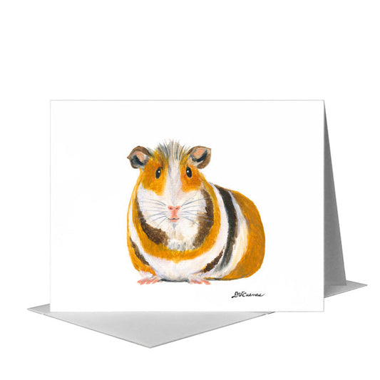 Guinea Pig, Greeting Card (#8078C) A2 Card Front, www.printedcanvas.com